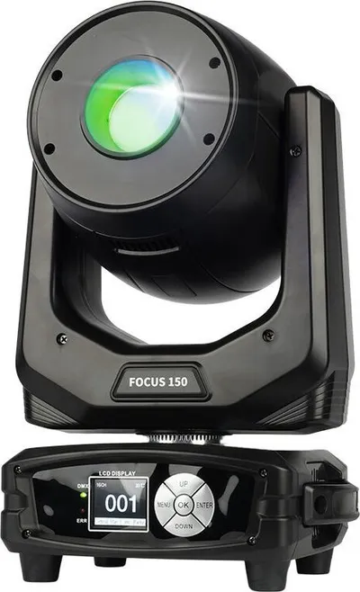 Kokë lëvizëse skenike LIGHT4ME Focus 150 Spot, LED 150W, kontroll DMX, e zezë - 2