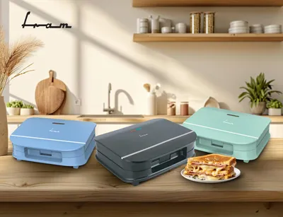 Sandviçmaker FRAM FSM-700GR, 700W, pllaka jo ngjitëse, jeshil - 3