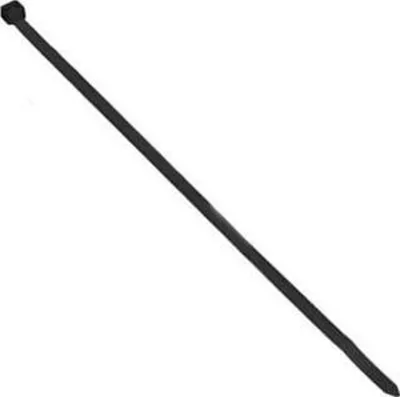 Lidhëse kabllosh pa markë, 3.6mm, 200mm, rezistente ndaj UV, të zeza, 25 copë - 2