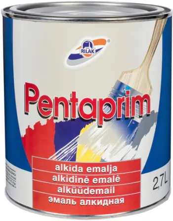 Bojë alkide Rilak Pentaprim, smalt, 2.7L, e kuqe