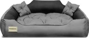 Shtrat për kafshë shtëpiake Microfiber Bed, 60x50 cm, 75x65 cm, gri e zezë