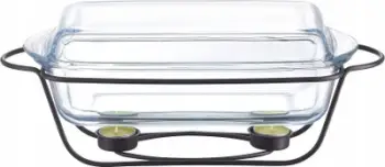 Enë qelqi me ngrohës Ambition Saule 31904, 3.9L, rezistente ndaj nxehtësisë, transparente