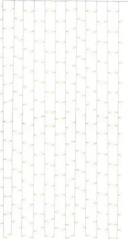 Draperi dritash LED Goobay 300, për dekor, e bardhë