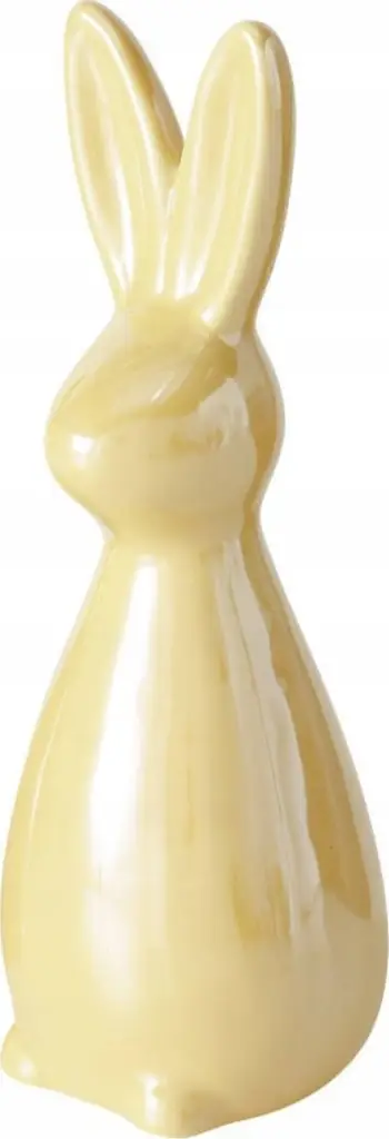 Lepur dekorativ MFP PLUSH RABBIT, 10cm, prej pelushi, i bardhë