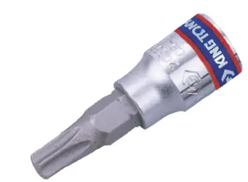 Bit çelësi Torx King Tony 203310 T10, 1/4", 37mm, argjendtë