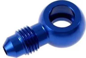 Fiting banjo TurboWorks AN8 14.5, alumini, blu