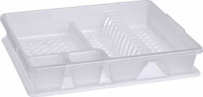 Tharëse enësh Curver Dish Drainer Large, plastike, e bardhë - 1