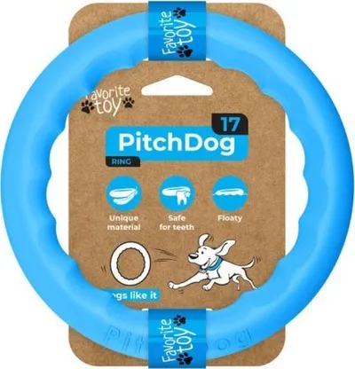 Lodër qenësh Waudog PitchDog, unazë hedhjeje 17 cm, blu - 1