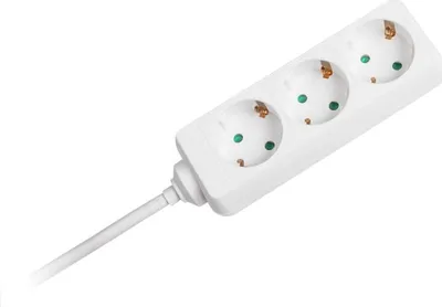 Zgjatues energjie Kemot URZ3070-3B, 3x prizë, 3m, i bardhë - 2