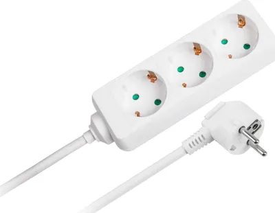 Zgjatues energjie Kemot URZ3070-3B, 3x prizë, 3m, i bardhë - 3
