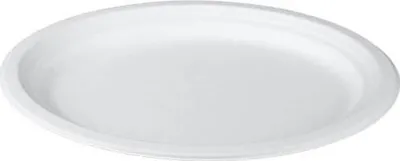 Pjata njëpërdorimshme EcoServe, 18cm, 50 copë, e bardhë - 2