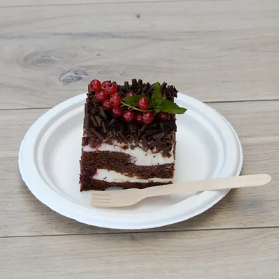 Pjata njëpërdorimshme EcoServe, 18cm, 50 copë, e bardhë - 4