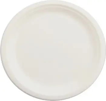 Pjata njëpërdorimshme EcoServe, 18cm, 50 copë, e bardhë