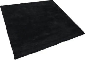 Tapet shaggy Beliani DEMRE, 200x200 cm, poliester, i zi