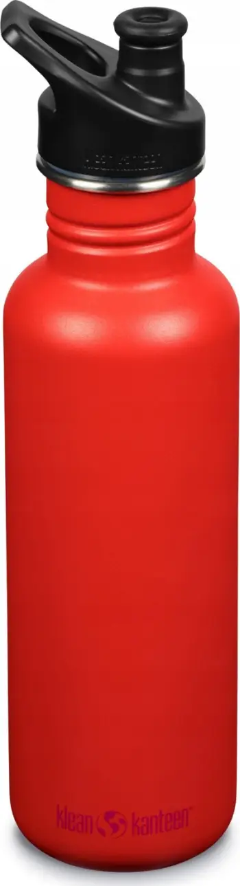 Shishe uji Klean Kanteen Classic Tiger Lily, 800ml, çelik inox, portokalli