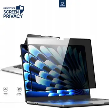 Folie ekrani Dux Ducis Privacy për MacBook Pro 14" 2021 A2442, anti-reflektive, e zezë