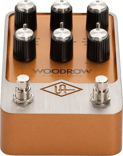 Pedal kitarë Universal Audio UAFX Woodrow '55 Instrument Amplifier, simulim amp vintage, ngjyrë druri - 2