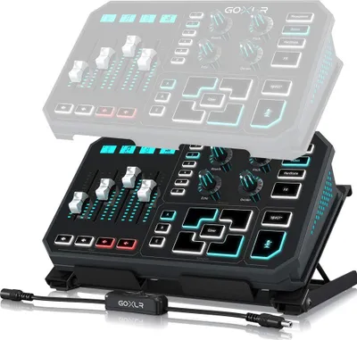 Bazë tavoline TC Helicon GO XLR, metalike, e rregullueshme, e zezë - 4