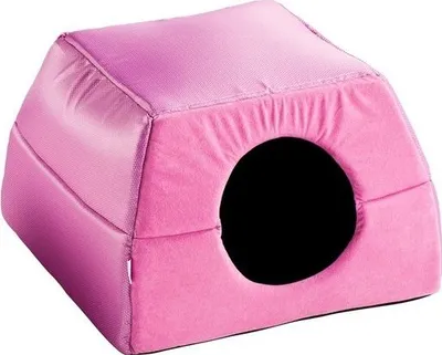 Shtrat budkë për kafshë Diversa Budka Trick Foldable 2, 50x50x33cm, rozë - 1
