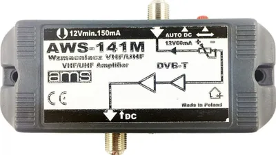 Amplifikator antene AMS AWS-141M, për TV, i bardhë - 1
