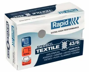 Kapëse tekstili Rapid 436 K1, për stapler tekstili Rapid K1, 10000 copë