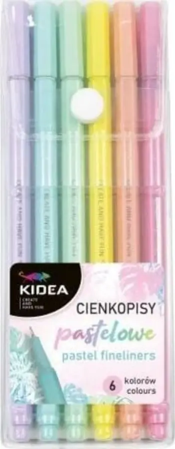 Stilolapsa pastel Derform Kidea, 6 copë, shumëngjyrësh