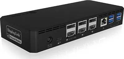 Stacion dokimi ICY BOX IB-DK2254AC, USB-C 3.2 Gen 2, 3x 4K Display, i zi - 1