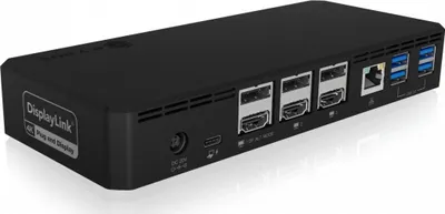 Stacion dokimi ICY BOX IB-DK2254AC, USB-C 3.2 Gen 2, 3x 4K Display, i zi - 3