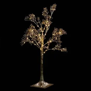 Pemë dekorative LED Fééric Lights, 90 cm, 114 drita, e artë