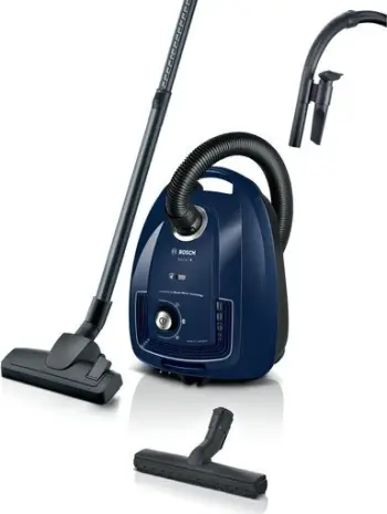 Fshesë me korrent Bosch Series 4 BGB38BU3H, me qese, 600W, blu