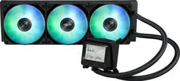 Sistem ftohës me lëng për procesor ASUS ROG Ryuo III 360 ARGB LCD, 360mm, ARGB, i zi