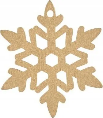 Ornament bore MFP, dru, 4.5 cm, set 12 copë, ngjyrë ari - 1