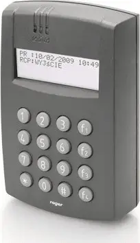 Kontrollues aksesi Roger PR602LCD-DT-O, lexues karte RFID, tastierë numerike, gri