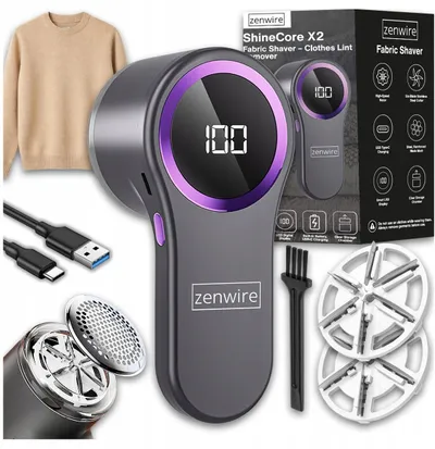 Heqës topthash Zenwire ShineCore X2, elektrik, rikarikues USB C, gri - 1