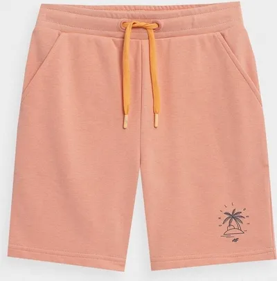 Shorts për djem 4F Jr 4FJSS23TSHOM047, pambuk, portokalli - 1