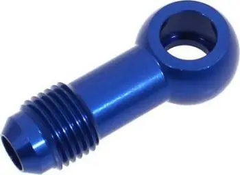 Lidhës banjo TurboWorks AN6 10.5, alumin, për vaj ujë karburant, blu