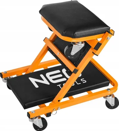Shtrat pune dhe stol NEO Tools 11-601-1, 2 në 1, me rrota, i zi - 3