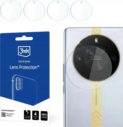 Mbrojtës lente 3MK Lens Protect për Honor X50 GT, xham hibrid, set 4 copë, transparent - 1