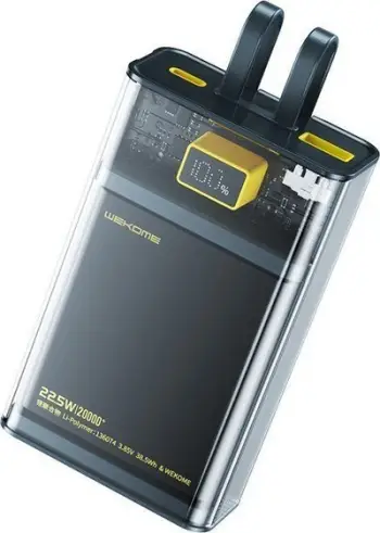 Powerbank Wekome WP-325 Vanguard Series, 20000mAh, PD 20W QC 22.5W, i zi transparent
