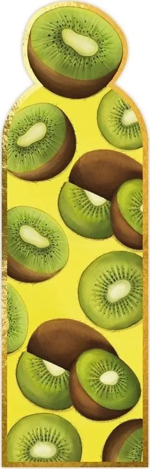 Shenjues magnetik për libra HENRY Kiwi, dizajn kiwi, me efekt të artë, shumëngjyrësh