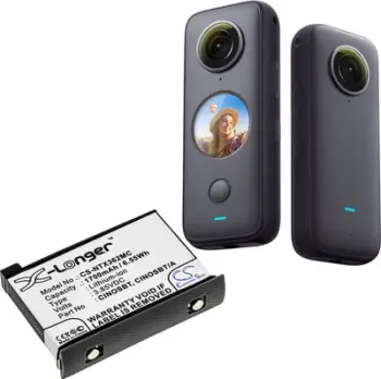 Bateri zëvendësuese Cameron Sino CS NTX362MC për Insta360 One X2, 1700mAh, Li ion, e zezë
