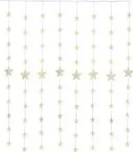 Dekor dritash LED Goobay Star Curtain, 8 fijë, telekomandë, e bardhë e ngrohtë