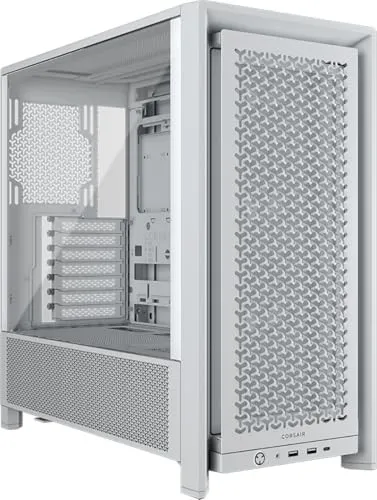 Kase PC CORSAIR FRAME 4000D RS ATX Mid Tower, 3 ventilatorë PWM, e bardhë - 1