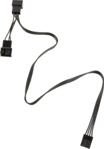 Kabllo Y për ventilator PC Kolink PGW AC KOL 047, 4 pin, 0.35 m, e zezë