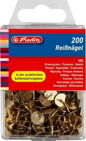 Kapëse metalike Herlitz, 200 copë