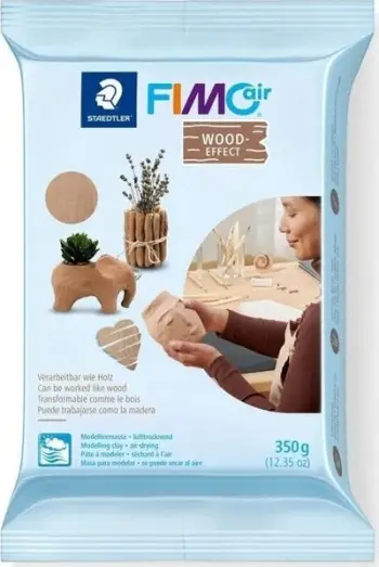 Argjilë modeluese Staedtler Fimo Air Wood like, 350g, tharje në ajër, ngjyrë druri