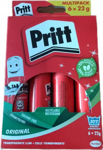 Ngjitës letre Pritt PS6BF, 22g, set 6 copë, i larshëm