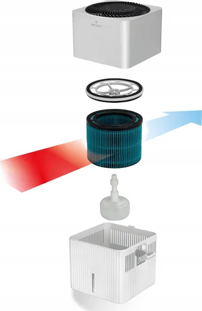 Humidifikues ajri Haus & Luft HL-NE-01, 3L, për 44m², i bardhë - 4