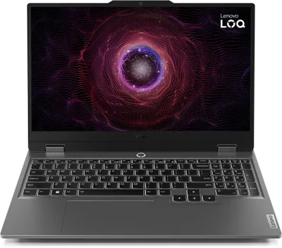 Laptop gaming Lenovo LOQ 15, Ryzen AMD, RTX 4050, 12GB RAM, gri Luna - 1