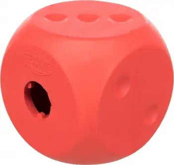 Lodër interaktive Trixie Snack Cube për mace, 5x5x5 cm, gome, e kuqe